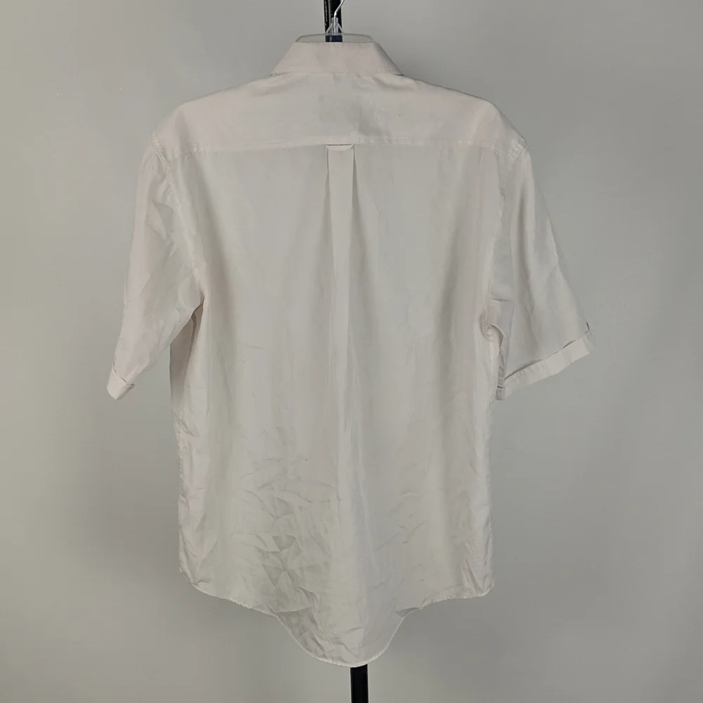 Outfit Business Classics Men's Shirt Size 41 White Short Sleeve Button Front - Picture 4 of 7